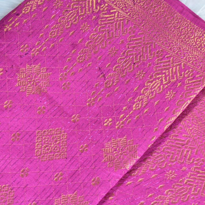 KAMDAR Songket Pagoda One Side Border Bidang 44" Open Meter (Kain Ela) - Ironless & Tak Jarang