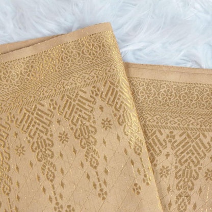 KAMDAR Songket Pagoda One Side Border Bidang 44" Open Meter (Kain Ela) - Ironless & Tak Jarang