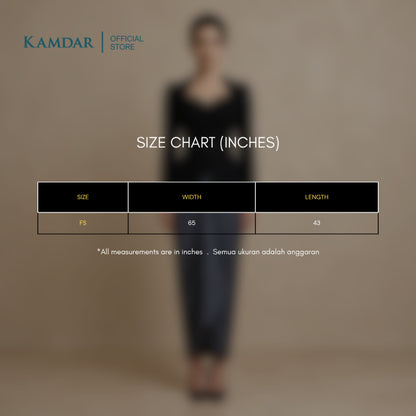 KAMDAR – Cempaka Baju Kurung Pesak Gantung Chaneli Premium Wanita | Set Moden Eksklusif | S-3XL