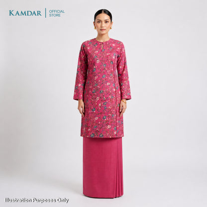 KAMDAR – Cempaka Baju Kurung Pesak Gantung Chaneli Premium Wanita | Set Moden Eksklusif | S-3XL