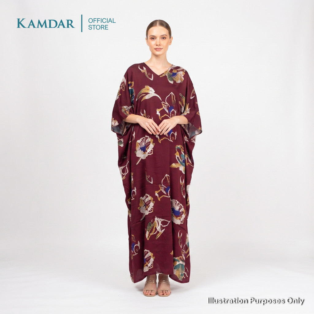 KAMDAR – Parisa Chanderi Premium Kain Pasang | Fabrik Ringan Berkilat | 2M / 4M