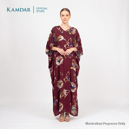 KAMDAR – Parisa Chanderi Premium Kain Pasang | Fabrik Ringan Berkilat | 2M / 4M