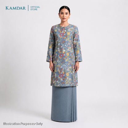 KAMDAR – Cempaka Baju Kurung Pesak Gantung Chaneli Premium Wanita | Set Moden Eksklusif | S-3XL