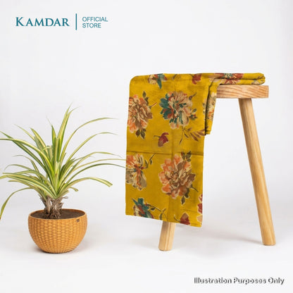 KAMDAR – Parisa Chanderi Premium Kain Pasang | Fabrik Ringan Berkilat | 2M / 4M