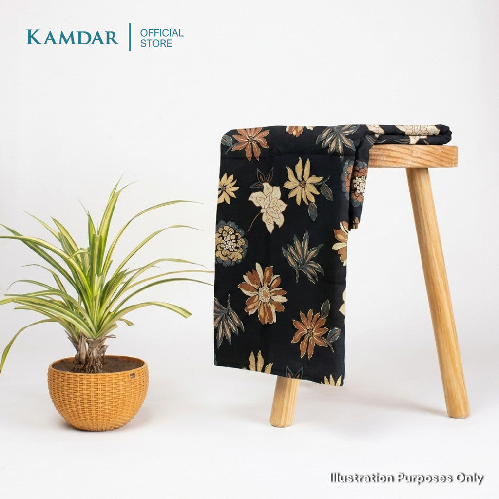 KAMDAR – Parisa Chanderi Premium Kain Pasang | Fabrik Ringan Berkilat | 2M / 4M