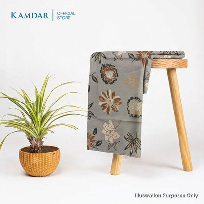 KAMDAR – Parisa Chanderi Premium Kain Pasang | Fabrik Ringan Berkilat | 2M / 4M