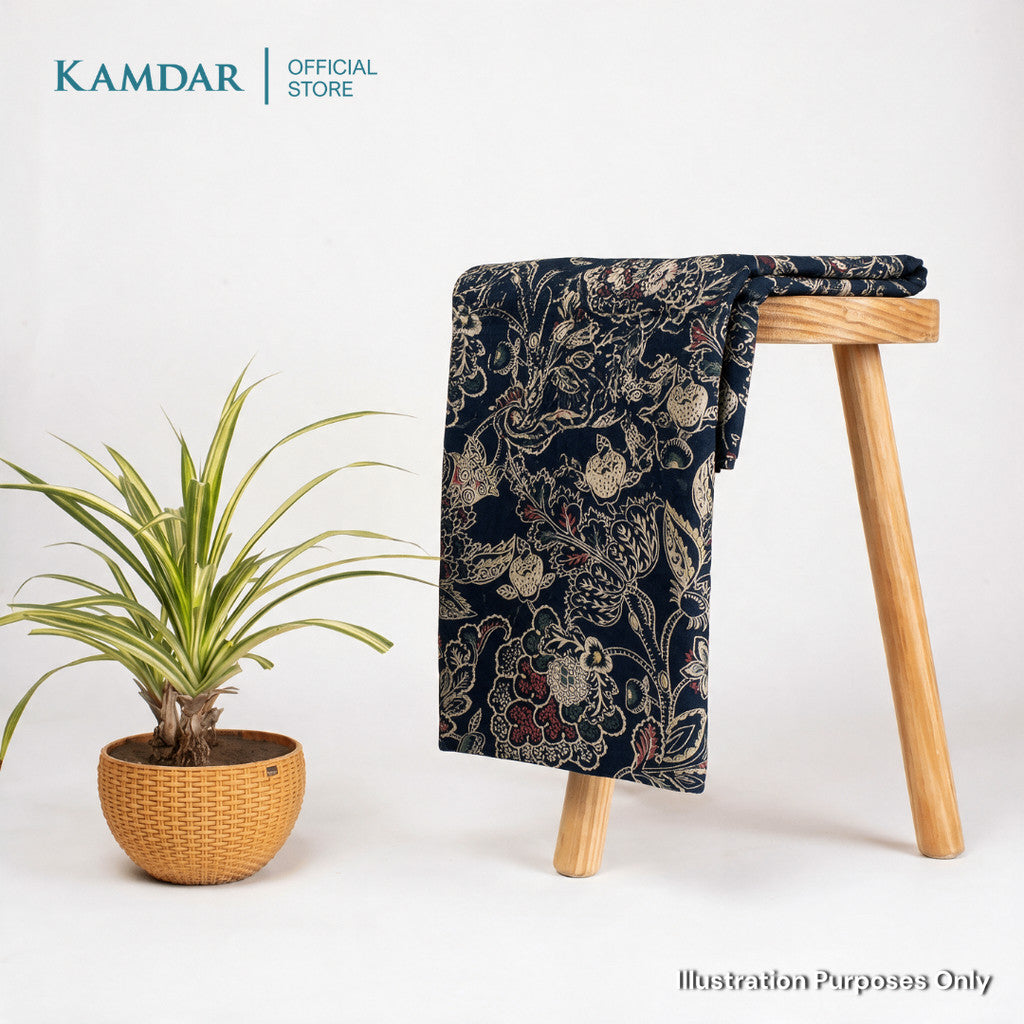 KAMDAR – Parisa Chanderi Premium Kain Pasang | Fabrik Ringan Berkilat | 2M / 4M