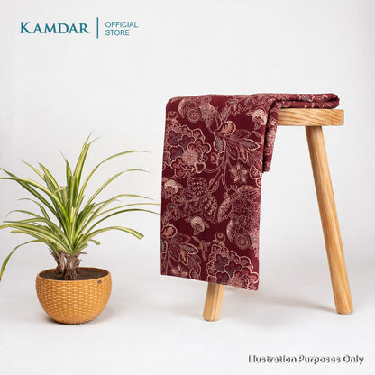 KAMDAR – Parisa Chanderi Premium Kain Pasang | Fabrik Ringan Berkilat | 2M / 4M