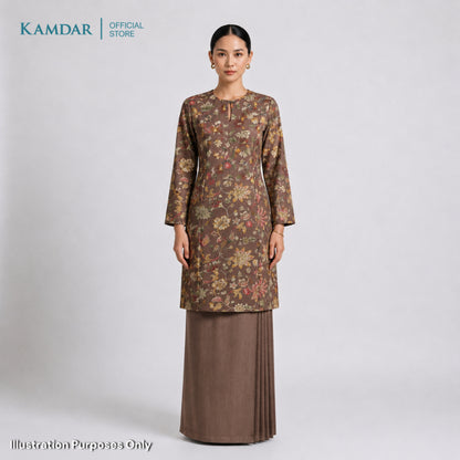 KAMDAR – Cempaka Baju Kurung Pesak Gantung Chaneli Premium Wanita | Set Moden Eksklusif | S-3XL
