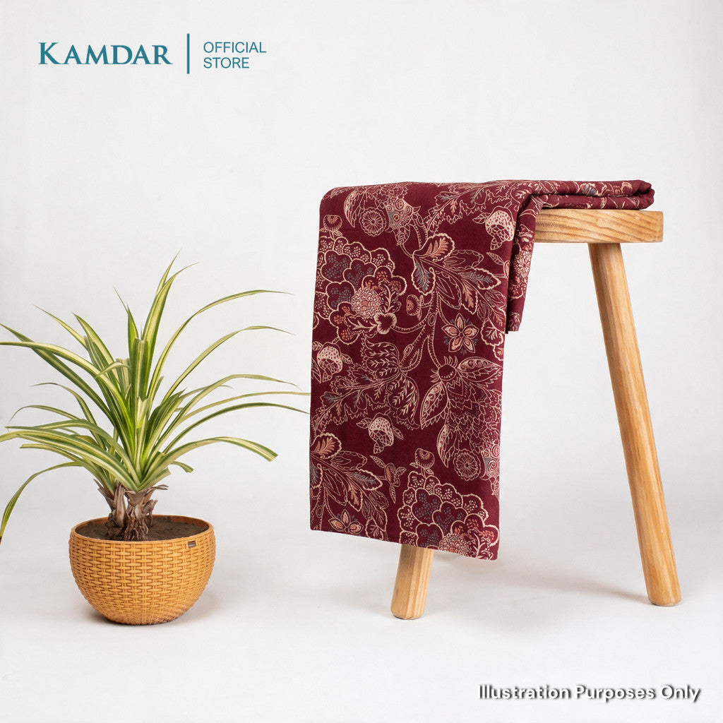 KAMDAR – Parisa Chanderi Premium Kain Pasang | Fabrik Ringan Berkilat | 2M / 4M