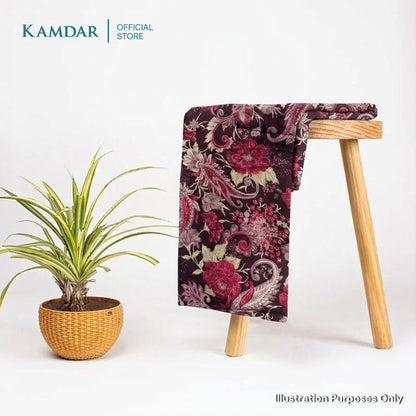 KAMDAR – Parisa Chanderi Premium Kain Pasang | Fabrik Ringan Berkilat | 2M / 4M