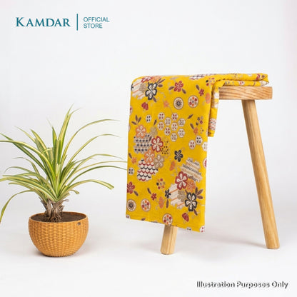 KAMDAR – Parisa Chanderi Premium Kain Pasang | Fabrik Ringan Berkilat | 2M / 4M