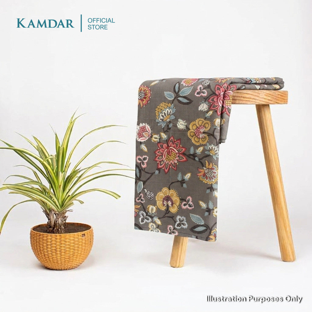 KAMDAR – Parisa Chanderi Premium Kain Pasang | Fabrik Ringan Berkilat | 2M / 4M