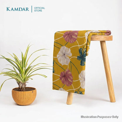 KAMDAR – Parisa Chanderi Premium Kain Pasang | Fabrik Ringan Berkilat | 2M / 4M