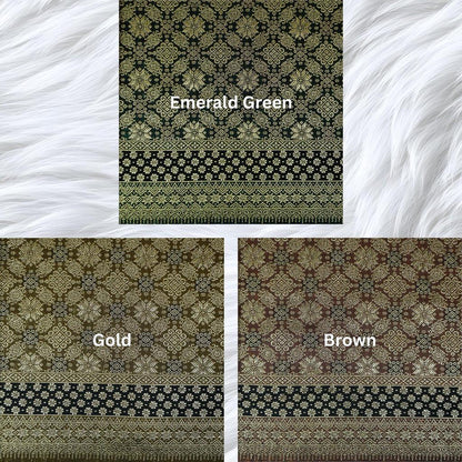 KAMDAR Srikandi Senja Metallic Songket | Kain Songket Berkilat Ironless Tak Jarang | Bidang 44