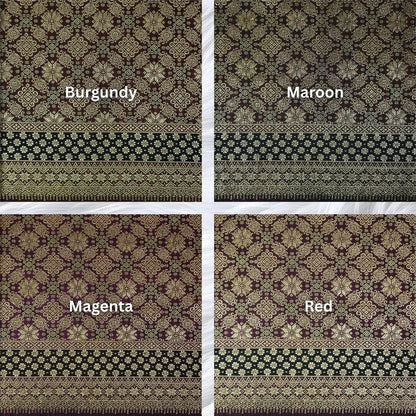 KAMDAR Srikandi Senja Metallic Songket | Kain Songket Berkilat Ironless Tak Jarang | Bidang 44