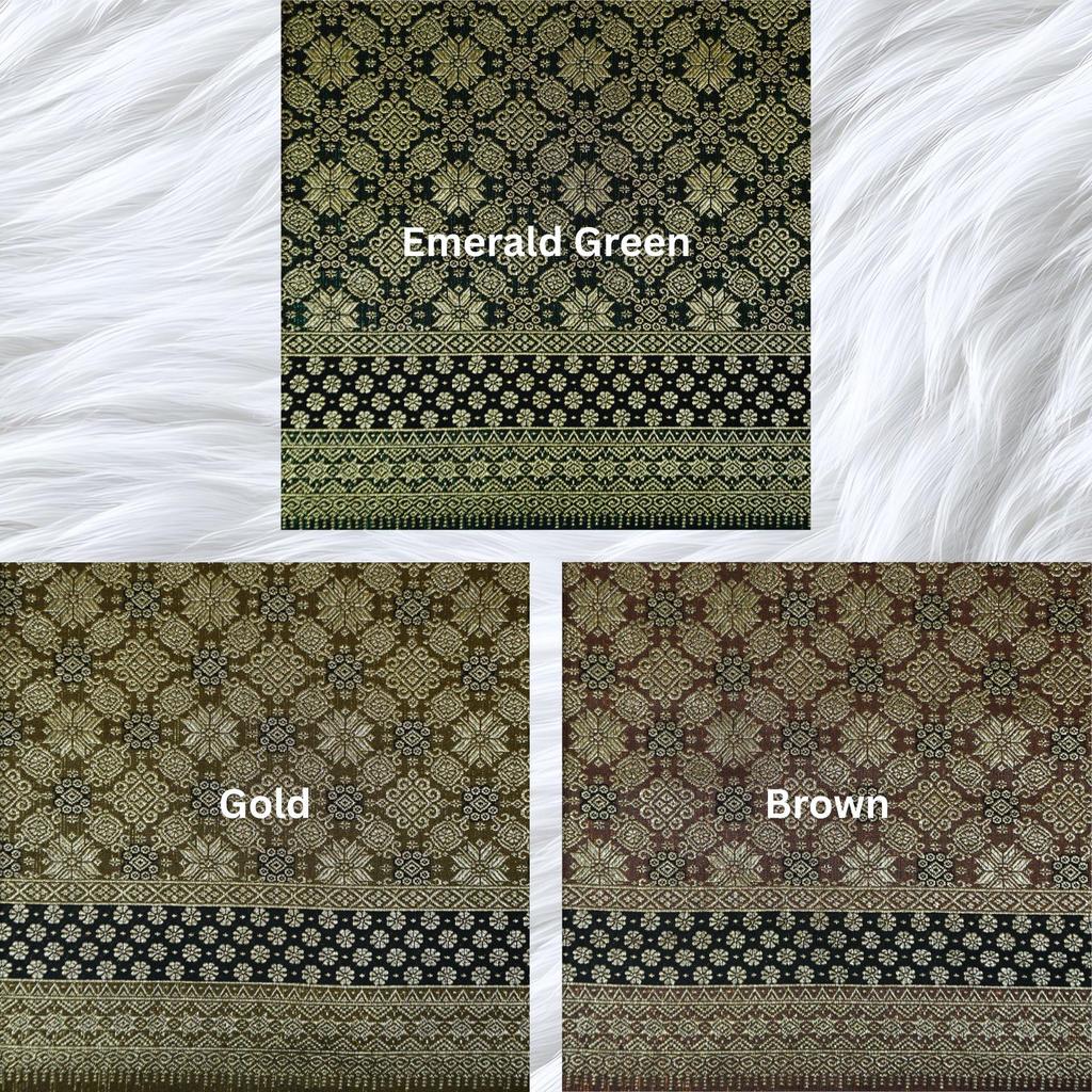 KAMDAR Srikandi Senja Metallic Songket | Kain Songket Berkilat Ironless Tak Jarang | Bidang 44