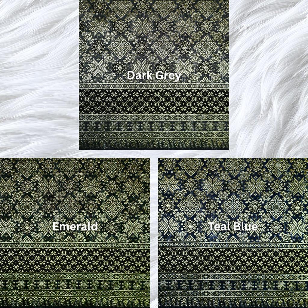 KAMDAR Srikandi Senja Metallic Songket | Kain Songket Berkilat Ironless Tak Jarang | Bidang 44
