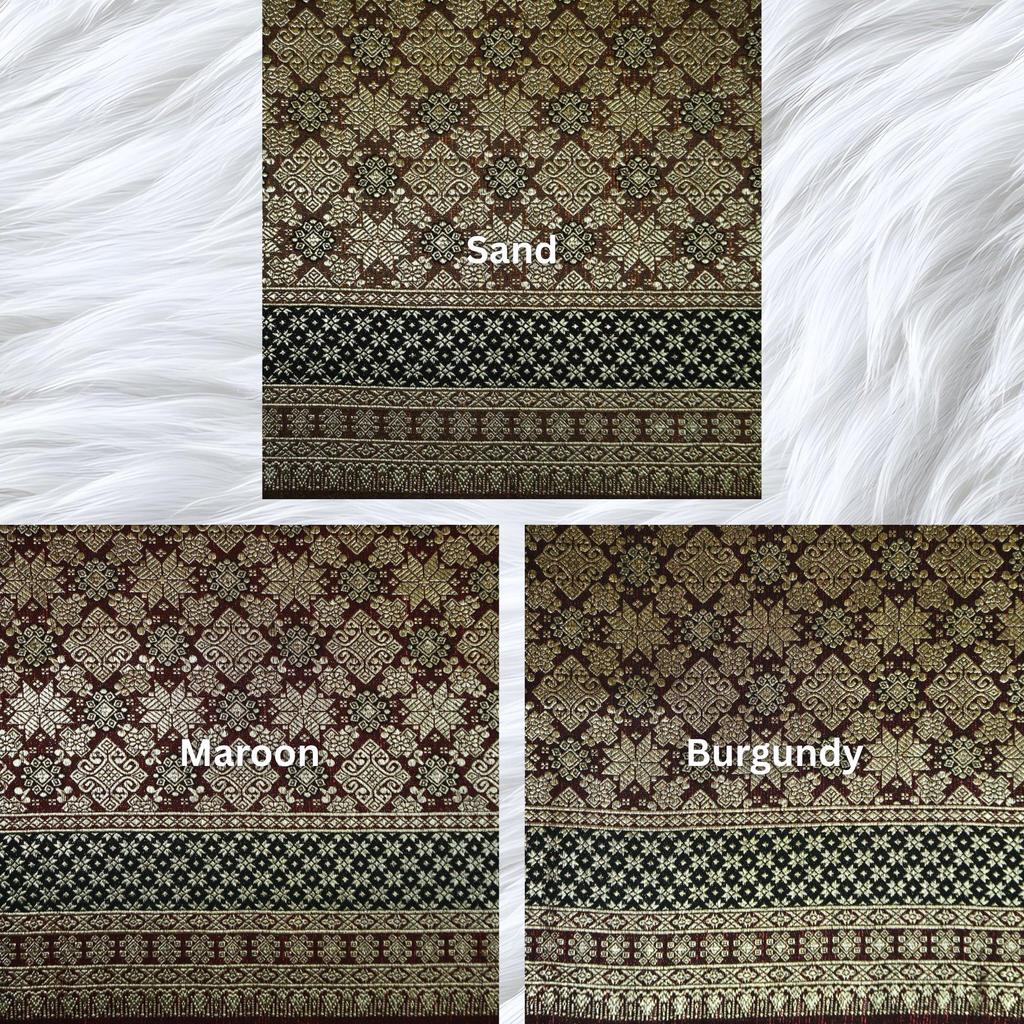 KAMDAR Srikandi Senja Metallic Songket | Kain Songket Berkilat Ironless Tak Jarang | Bidang 44