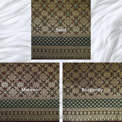 KAMDAR Srikandi Senja Metallic Songket | Kain Songket Berkilat Ironless Tak Jarang | Bidang 44