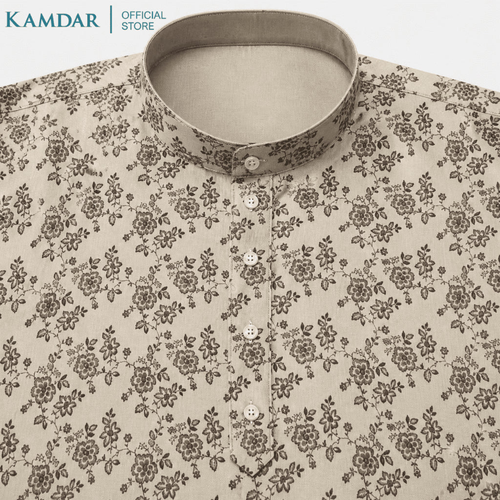 KAMDAR – Zayan Set Kurta Panjang Kanak-Kanak | Baju Etnik Poliester Premium | Pakaian Rasmi Budak Lelaki Saiz 11–16