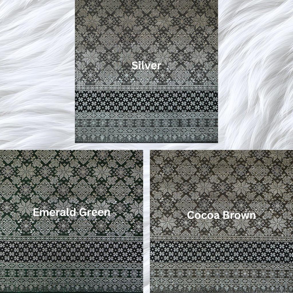 KAMDAR Srikandi Senja Metallic Songket | Kain Songket Berkilat Ironless Tak Jarang | Bidang 44