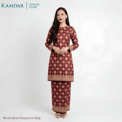 KAMDAR – Harum Melati Songket Metallic Kain Pasang | Songket Berkualiti Halus – 2M/4M