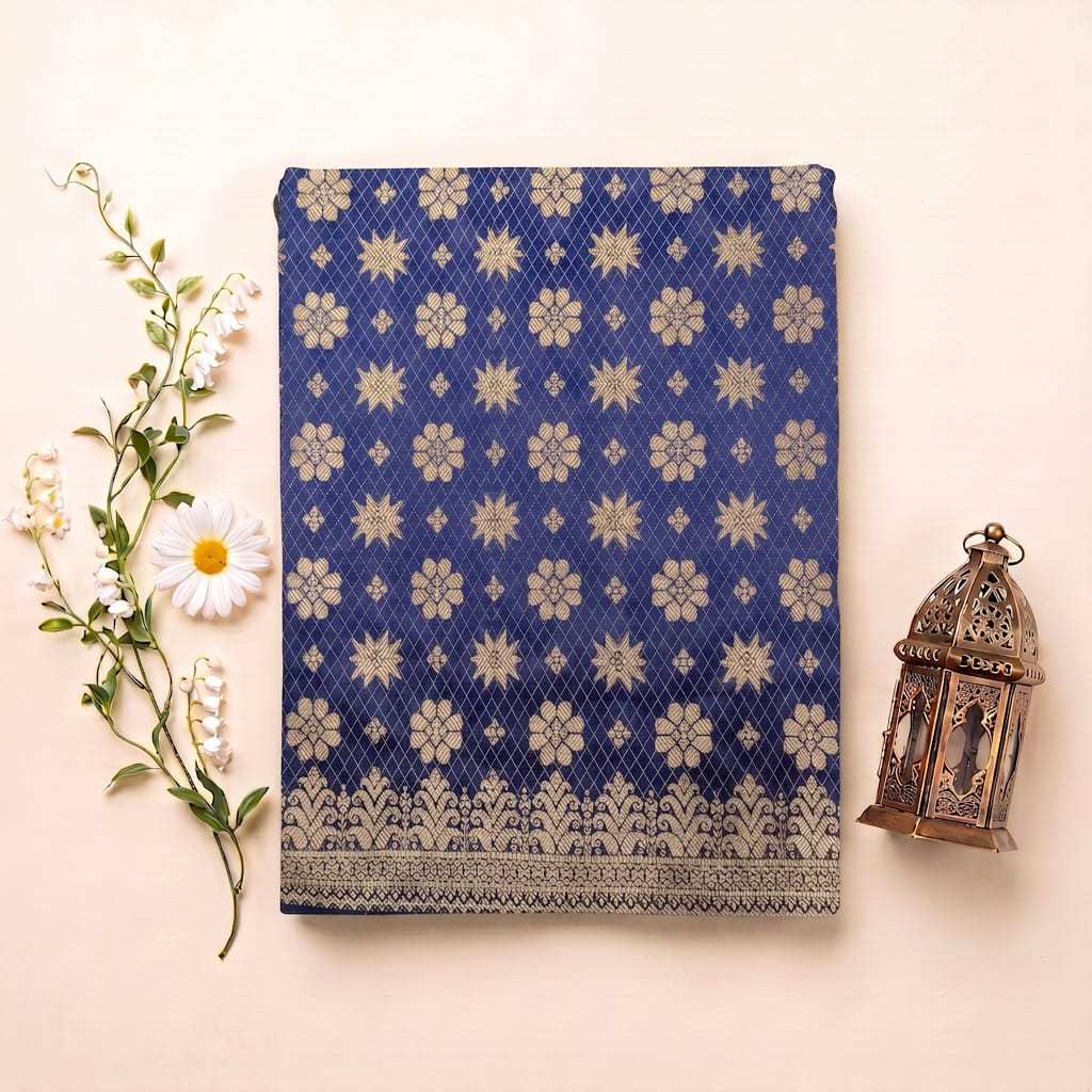 KAMDAR – Harum Melati Songket Metallic Kain Pasang | Songket Berkualiti Halus – 2M/4M