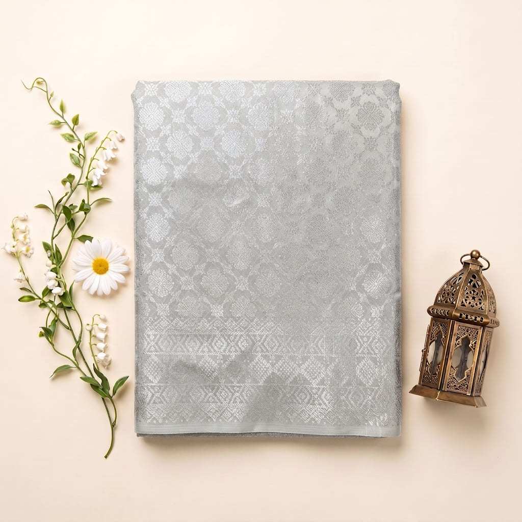 KAMDAR – Harum Melati Songket Metallic Kain Pasang | Songket Berkualiti Halus – 2M/4M