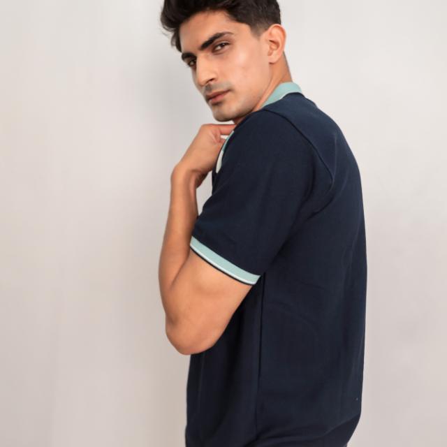KAMDAR Stripe Polo T-Shirt Casual Short Sleeve Cotton Microfiber Casual Fashion T-Shirt Berkolar