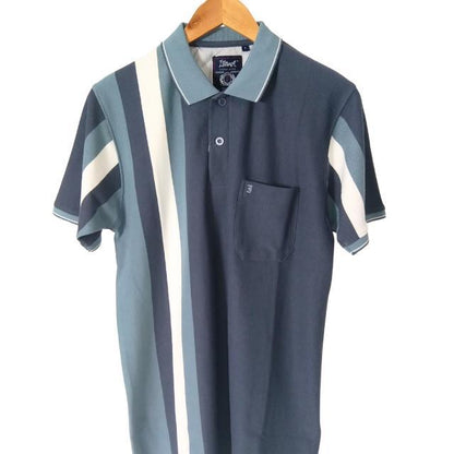 KAMDAR Stripe Polo T-Shirt Casual Short Sleeve Cotton Microfiber Casual Fashion T-Shirt Berkolar