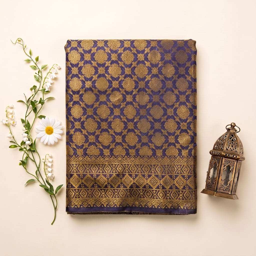 KAMDAR – Harum Melati Songket Metallic Kain Pasang | Songket Berkualiti Halus – 2M/4M