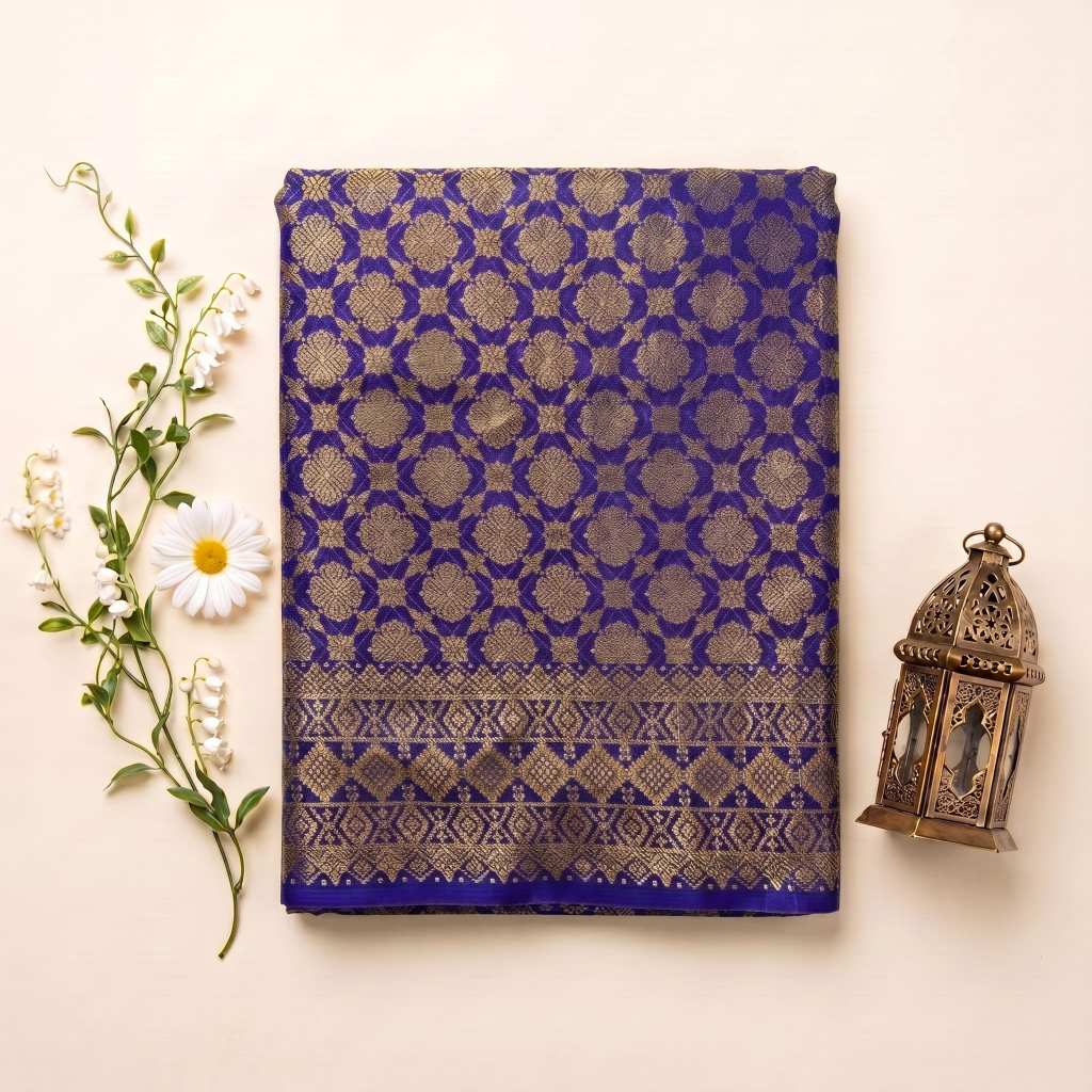 KAMDAR – Harum Melati Songket Metallic Kain Pasang | Songket Berkualiti Halus – 2M/4M