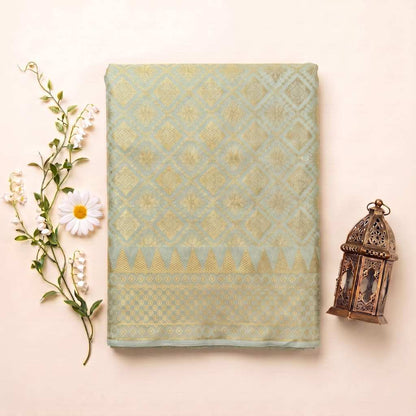KAMDAR – Harum Melati Songket Metallic Kain Pasang | Songket Berkualiti Halus – 2M/4M