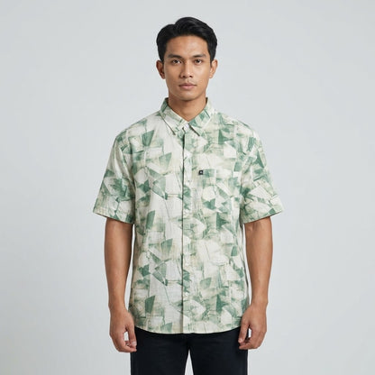 KAMDAR Auric Linen Shirt Lelaki | Kemeja Lengan Pendek Linen Breathable | Smart Casual | M-5XL
