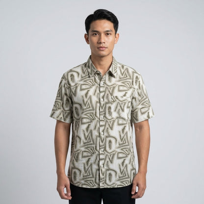 KAMDAR Auric Linen Shirt Lelaki | Kemeja Lengan Pendek Linen Breathable | Smart Casual | M-5XL