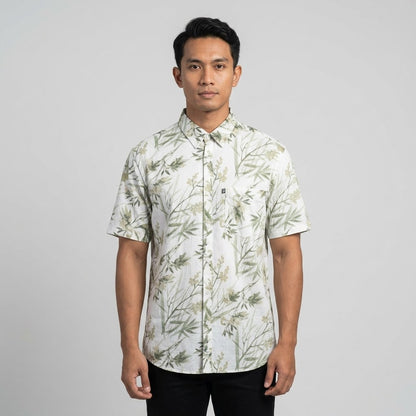 KAMDAR Auric Linen Shirt Lelaki | Kemeja Lengan Pendek Linen Breathable | Smart Casual | M-5XL