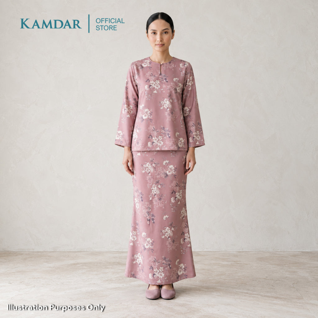 KAMDAR – Cecile Baju Kurung Kedah Moden | Koleksi Premium Wanita Elegan | Sesuai Majlis & Pejabat