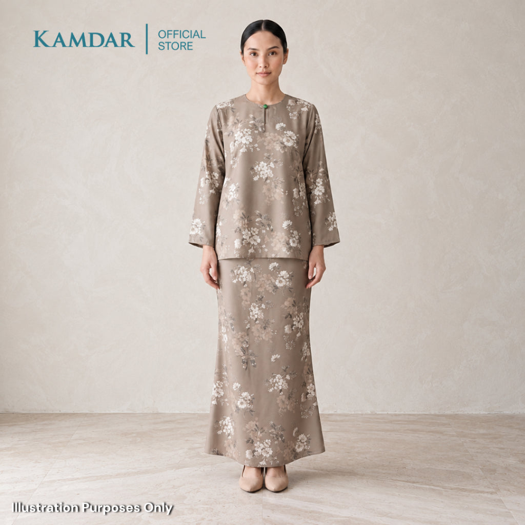 KAMDAR – Cecile Baju Kurung Kedah Moden | Koleksi Premium Wanita Elegan | Sesuai Majlis & Pejabat