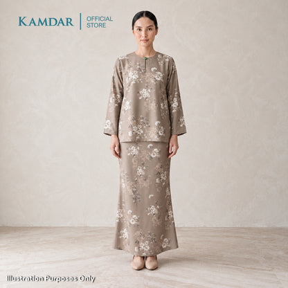 KAMDAR – Cecile Baju Kurung Kedah Moden | Koleksi Premium Wanita Elegan | Sesuai Majlis & Pejabat