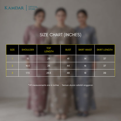 KAMDAR – Cecile Baju Kurung Kedah Moden | Koleksi Premium Wanita Elegan | Sesuai Majlis & Pejabat