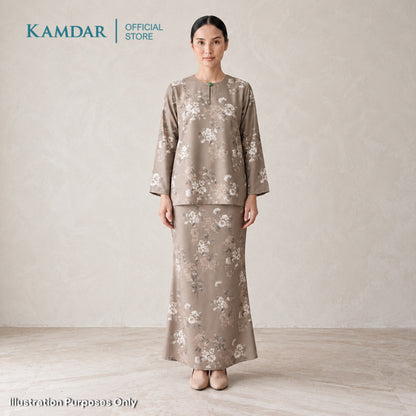 KAMDAR – Cecile Baju Kurung Kedah Moden | Koleksi Premium Wanita Elegan | Sesuai Majlis & Pejabat