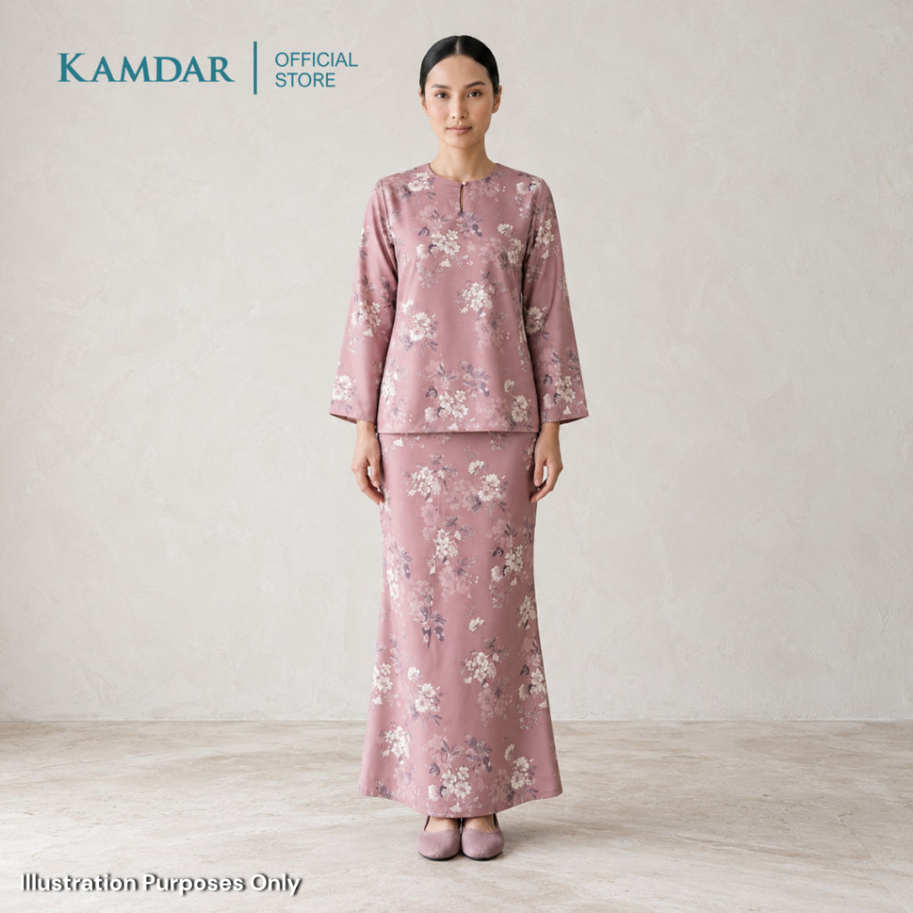 KAMDAR – Cecile Baju Kurung Kedah Moden | Koleksi Premium Wanita Elegan | Sesuai Majlis & Pejabat