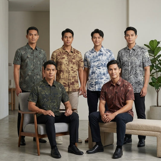 KAMDAR Avento Rayon Shirt Lelaki | Kemeja Lengan Pendek Rayon Breathable | Smart Casual | M-5XL