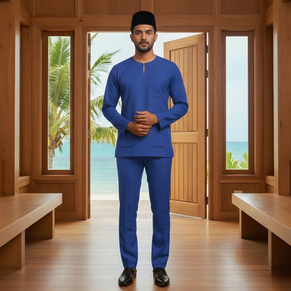 KAMDAR Electra Moden Teluk Belanga Johor Baju Melayu Dewasa