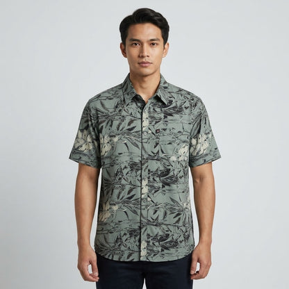 KAMDAR Avento Rayon Shirt Lelaki | Kemeja Lengan Pendek Rayon Breathable | Smart Casual | M-5XL