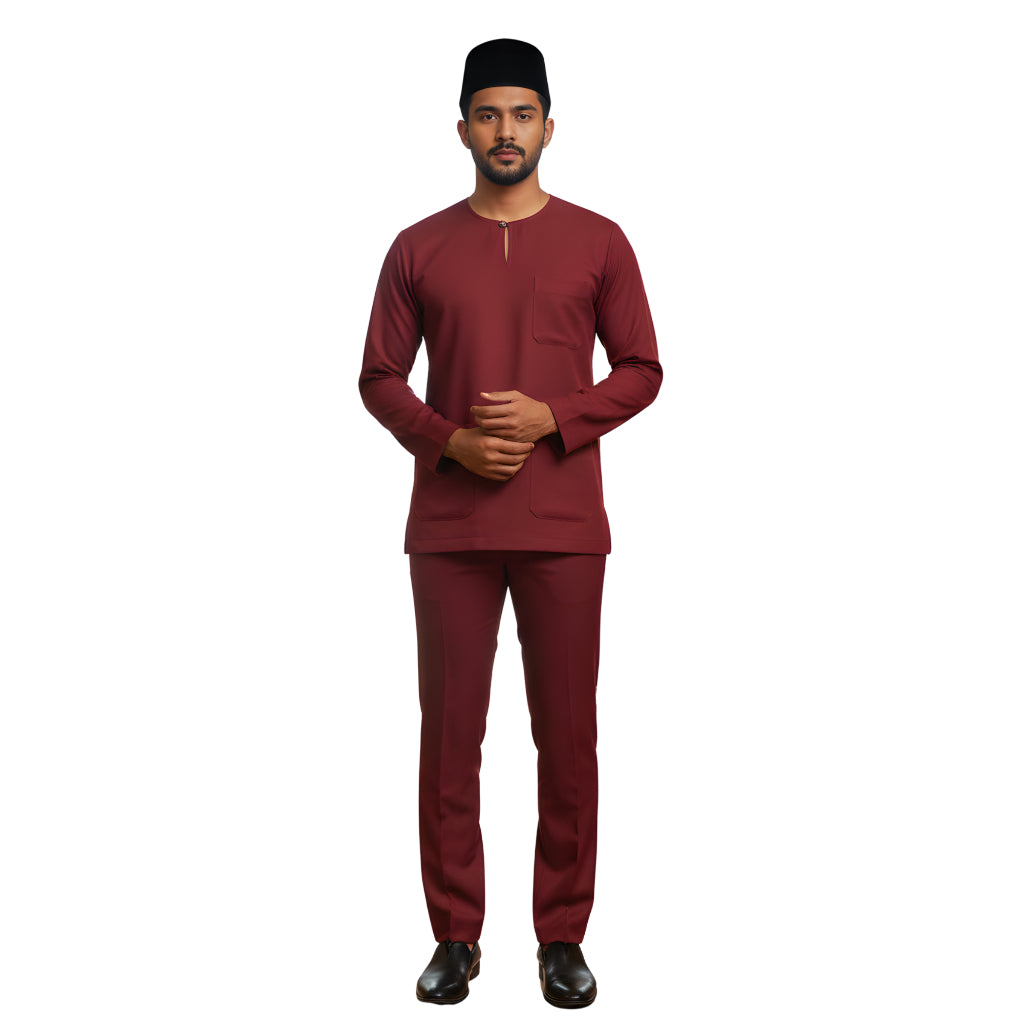 KAMDAR Electra Moden Teluk Belanga Johor Baju Melayu Dewasa