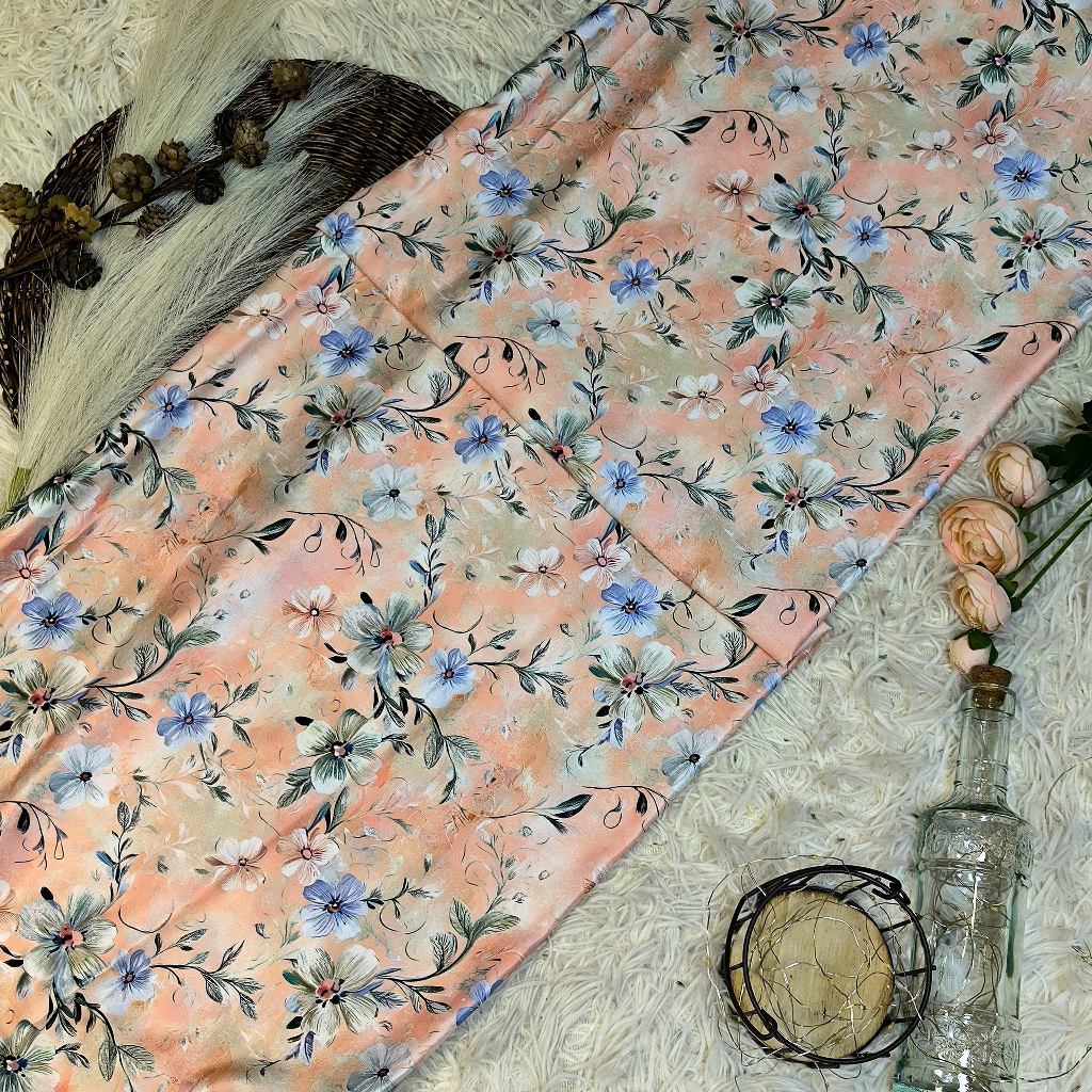 Elizabeth Kain Satin Digital Print – Bunga Halus