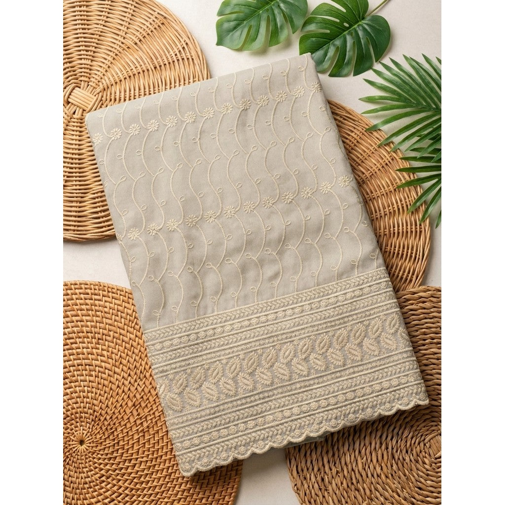 KAMDAR – Seri Aurora Kilauan Micro Two Tone Embroidery Kain Pasang (2M / 4M)