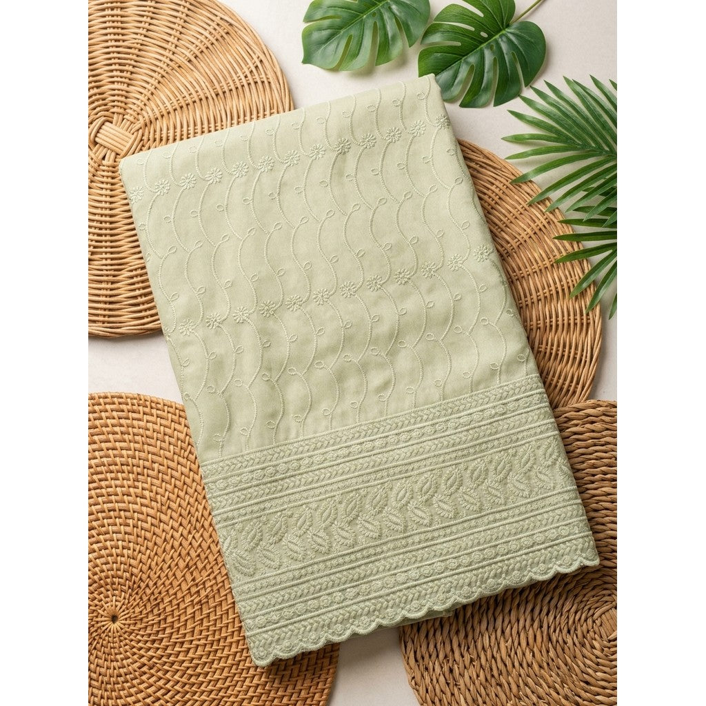 KAMDAR – Seri Aurora Kilauan Micro Two Tone Embroidery Kain Pasang (2M / 4M)